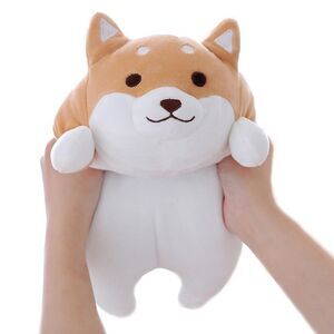 Shiba Inu Dog Plush Pillow, Cute Corgi Akita Stuffed Animals Doll Toy Gifts for